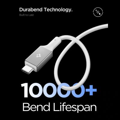 4. Spigen Essential EB10015CC USB-C / USB-C 100W 150cm Cable - White