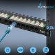 6. Patch panel Extralink EX.9663 (0.5U; cat. 6; 24xRJ-45)