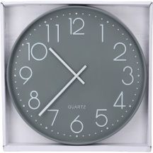 GLASS WALL CLOCK 50CM GRAY