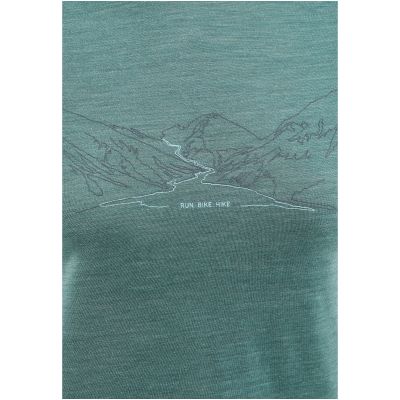 3. ODLO Ascent PW 130 Run. Bike. Hike. Women’s Short-Sleeve Crew Neck T-Shirt, blue