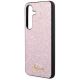 6. Guess Glitter Script Case for Samsung Galaxy S24 - Pink