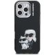 3. Karl Lagerfeld IML Aquarelle Karl & Choupette & Logo iPhone 16 Pro Case Black