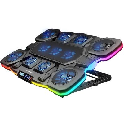Rampage GLACIERS50 Gaming Cooling Pad for 14-17" Laptops, 2600RPM, Black