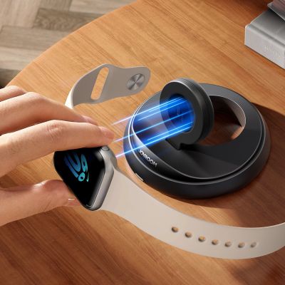 10. Joyroom JR-W12 foldable inductive charger for Apple Watch - black