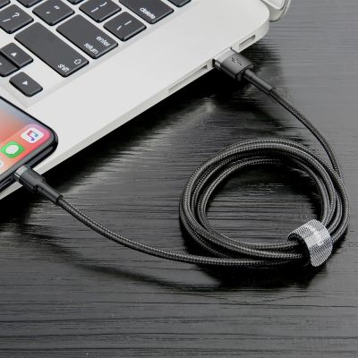 4. Baseus Cafule USB-A / Lightning 1.5A QC 3.0 cable 2 m - black