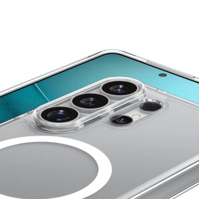 7. Spigen Ultra Hybrid Mag MagSafe Case for Samsung Galaxy S26 Ultra - Clear and White