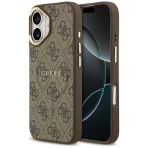 Guess 4G PU Classic Logo MagSafe Case for iPhone 17 - Brown