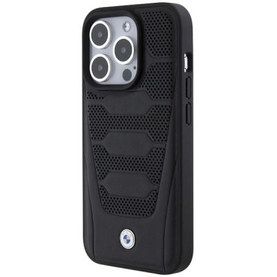 2. BMW Leather Seats Pattern case for iPhone 15 Pro Max - black