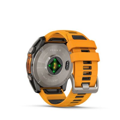 2. Garmin Fenix 8 AMOLED Sapphire Titanium Spark Orange Watch