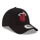 3. New Era 9FORTY NBA The League Miami Heat Black Cap - 11405603