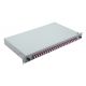 19" Fiber Optic Splice Box 24 x LC Duplex OM4 Ready to Splice Gray