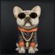 3. Nimmy Crossbody Glasses Cool Dog Shoulder Bag - Black