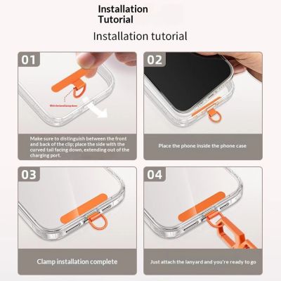 8. 150 cm adjustable neck and shoulder strap with steel plate - orange