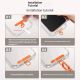 8. 150 cm adjustable neck and shoulder strap with steel plate - orange