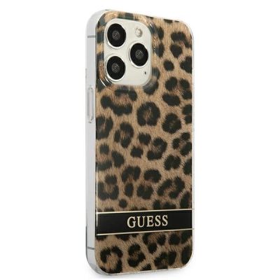 4. Guess GUHCP13LHSLEOW iPhone 13 Pro / 13 6.1" brown/brown hardcase Leopard