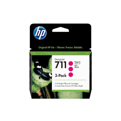 12. HP 3-Pack Magenta 711 DesignJet Ink Cartridges 29ml