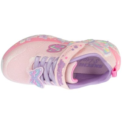 3. Skechers S-Lights: Butterfly Bliss 303065L-LPMT Pink, Size 31