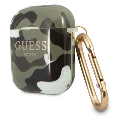 2. Guess GUA2UCAMA AirPods cover green/khaki Camo Collection
