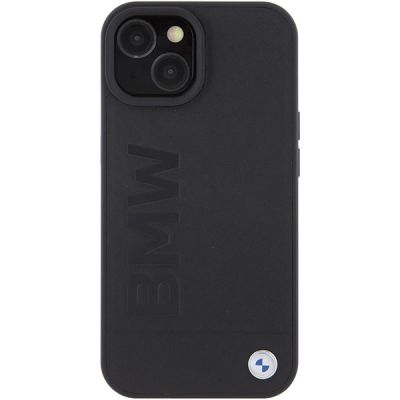 3. BMW Leather Hot Stamp case for iPhone 15 - black