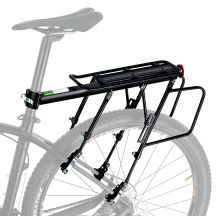 Rockbros bike rack with shelf black