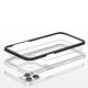 5. Clear 3in1 case for iPhone 12 Pro frame gel cover black