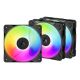 ARCTIC Freezer P12 Pro Reverse A-RGB - 3 Pack Computer Case Fan 12 cm Black 3 pcs.