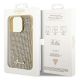 8. Guess Disco Metal Script case for iPhone 15 Pro - gold