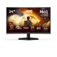 3. AOC G4 23.6" VA FHD 180Hz Computer Monitor 59.9 cm (23.6") 1920 x 1080 px Full HD LCD Black, Red