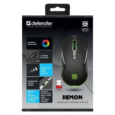 6. Defender Wireless Mouse Demon GM-534 RF 3200DPI 6P 52534