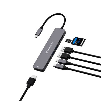 2. Verbatim Essentials USB-C 7-Port Multiport Hub 32158