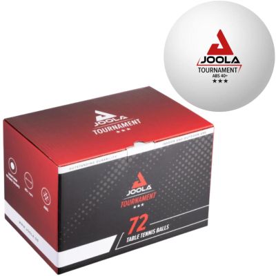 JOOLA TOURNAMENT TABLE TENNIS BALLS 3 STARS 72 PCS WHITE