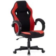 SENSE7 Prism fabric armchair, black and red