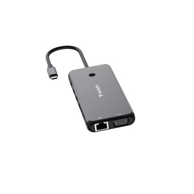 9. Verbatim CMH-14 USB Type-C Adapter 5000 Mbit/s Silver