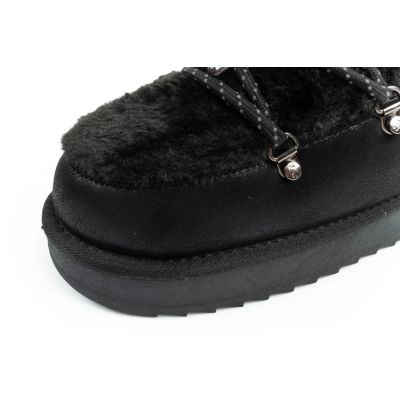 6. D.Franklin women's winter snow boots, fashionable fur lining, black