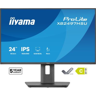 2. iiyama ProLite XB2497HSU-B1 computer monitor 60.5 cm (23.8") 1920 x 1080 px Full HD LED Black