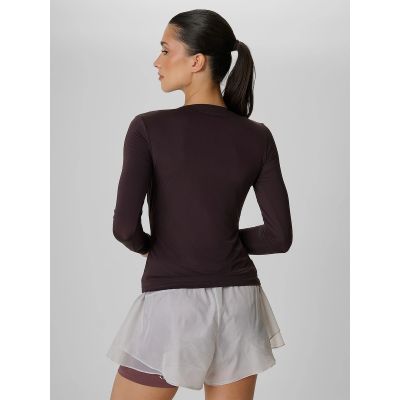 2. Women's training longsleeve slim quick-drying 4F 4FRAW26TFLOF0733-80S