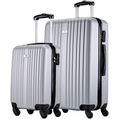 27. SET OF 2 SUITCASE 18 AND 26 INCHES SLAZENGER SILVER