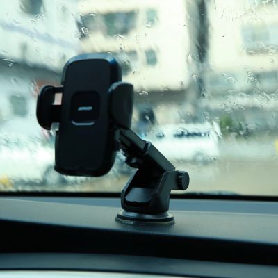 20. Joyroom car phone holder with telescopic extendable arm for dashboard and windshield black (JR-ZS259)