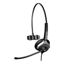 GEQUDIO WA9007 Headphones/Headset Wired Headband Office/Call Center Black