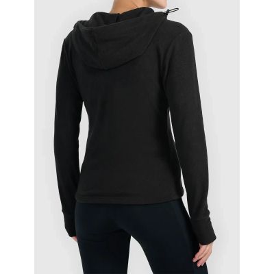 2. Women's fleece jacket with hood 4F 4FWMM00TFLEF468-20S