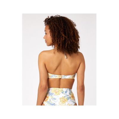9. RIP CURL Always Summer Bandeau Bikini Top, White