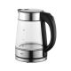 6. ELDOM GLASS CORDLESS KETTLE C420 KETTY 1850-2200W 1.7L NET FILTER ILLUMINATED TANK, HOT PLATE