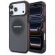 Mercedes AMG IML Transparent Bicolor Block MagSafe Case for iPhone 18 Pro Max / 17 Pro Max - Black and Burgundy