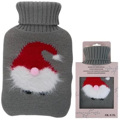 4. RUBBER HOT WATER BOTTLE IN ALPINA COVER 0.7L SANTA CLAUS