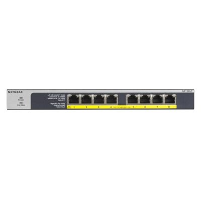 11. Switch Netgear GS108LP-100EUS 8p PoE 60W* (PoE+: 8p) Unmanaged Gigabit