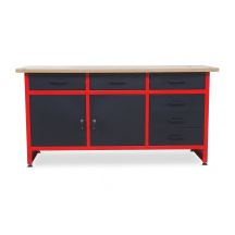 AWTOOLS WORKBENCH 6 DRAWERS 160x60x85cm