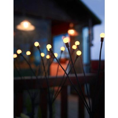 3. SOLAR LAMP DANCING IN THE WIND WHITE BALLS 6 LED 72CM