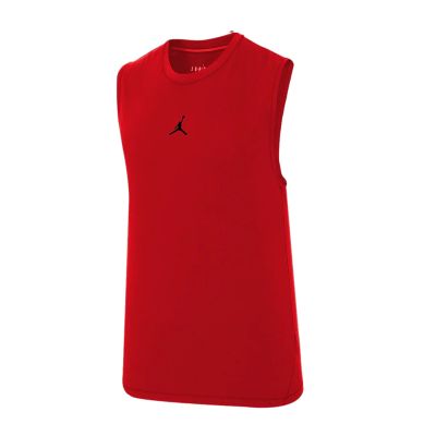 Red Air Jordan Sport Dri-FIT Tank Top with Straps