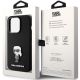 8. Karl Lagerfeld Silicone Ikonik Metal Pin case for iPhone 15 Pro - black