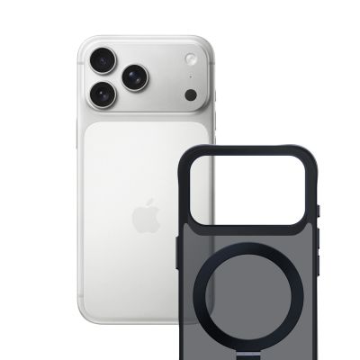 4. 3mk Smoke Case Mag&Stand for iPhone 17 Pro Max - Black
